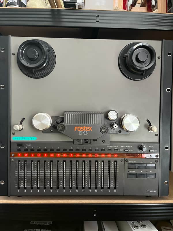 Fostex B-16 16 channels reel to reel 1/2 inch tape recorder image 1