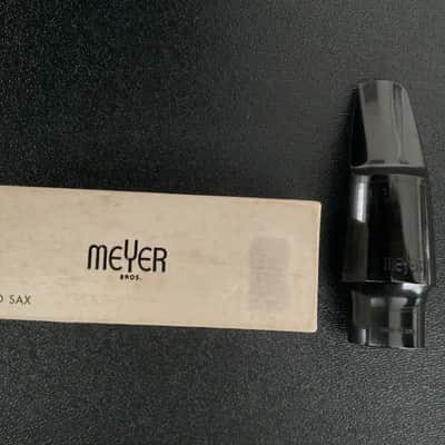 MEYER Alto Sax Mouthpiece 6MS  Vintage Circa 1970's  Black Hard Rubber image 7