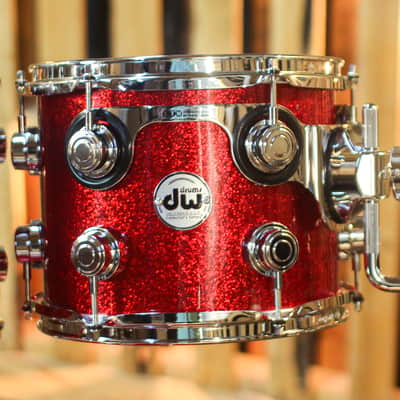 Immagine DW Collector's Maple Mahogany Red Sparkle Drum Set - 22,10,12,16 - SO#1447494 - 4
