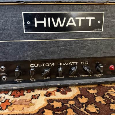 Vintage 1972 Hiwatt Custom 50 50w DR504 Original UK Valve Amplifier Head *1970s* image 3