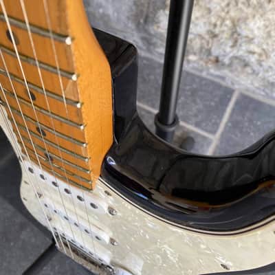 1997 Fender American Standard Stratocaster - Black Maple Neck - w/ Original Red Logo Case & Fender Card image 9
