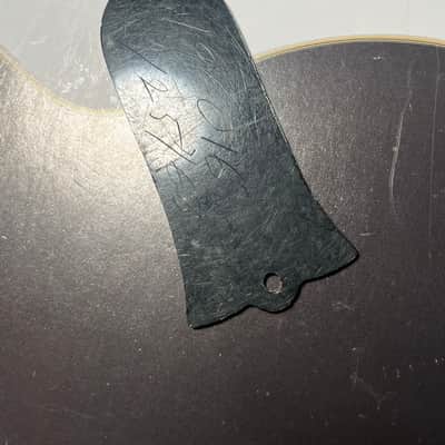 Gibson Vintage Gibson NOS Les Paul Custom Truss Rod Cover • 1950s–Early 1960s • Black • Rare Long Version 1950s image 6