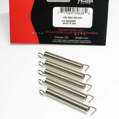 Genuine Fender (5) Nickel Vintage Tremolo Strat Guitar Bridge Tension Springs