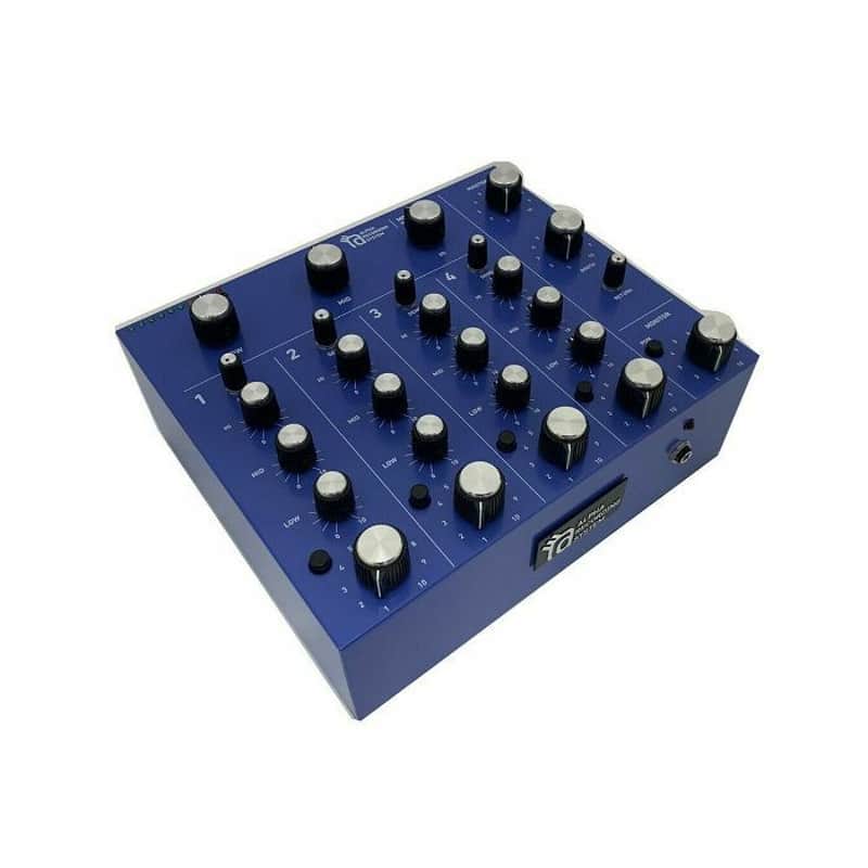 Alpha Recording System ARS Model 9000 Rotary Tabletop DJ Mixer (blue violet) image 1