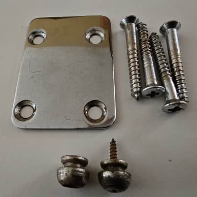 Teisco Bridge / Neck Plate 60's - Chrome image 6