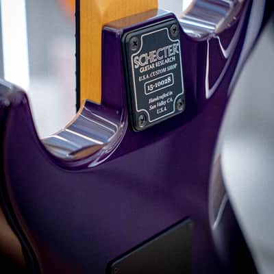 Schecter Sunset Custom II HSH Black Violet image 8