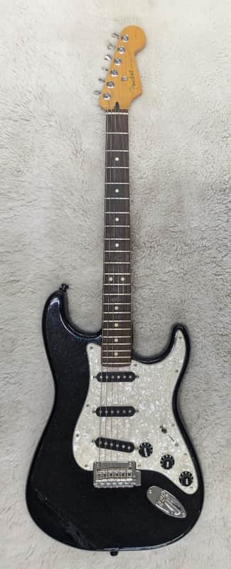 70th Anniversary Fender Player Stratocaster Electric Guitar, Nebula Noir w/Bag image 1
