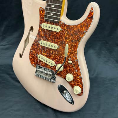 Fender Limited Edition American Professional II Stratocaster Thinline - Transparent Shell Pink image 5
