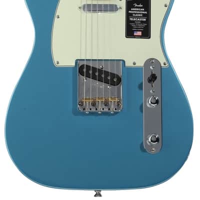 Fender American Professional Classic Telecaster Electric Guitar - Faded Lake Placid Blue image 2