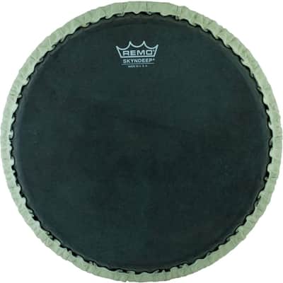 Remo Tucked Skyndeep 11" Conga Drumhead - Black Calfskin Graphic image 2