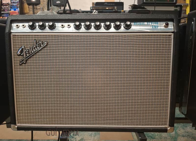 Fender Deluxe Reverb 1x12 combo - 1968 Silverface, CLEAN all original w/cover, JBL speaker image 1