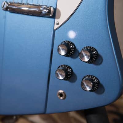 Gibson Firebird V Reissue Pelham Blue 2002 owned by Chris Shiflett image 4