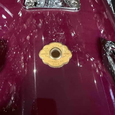 *RARE!* Slingerland StudioKing 3-Piece 12/14/18 Bop Drum Kit Set in Plum Gloss Lacquer w/ Upgraded Die-Cast Hoops image 7