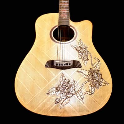 Blueberry Handmade Acoustic Guitar Dreadnought Built to Order image 5