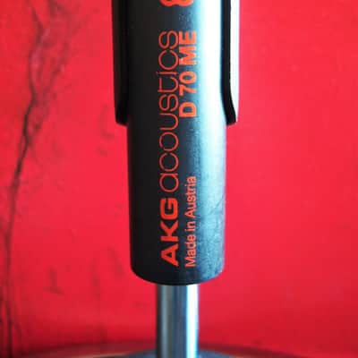 Vintage RARE 1980's AKG D70ME dynamic cardioid microphone 620 OHMS w mic clip drums horns image 10
