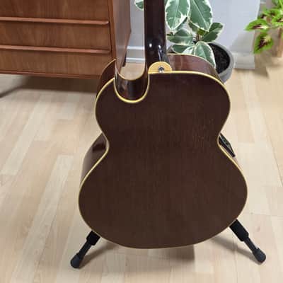 Landola J-800 Made in FINLAND Florentine Cutaway Jumbo Acoustic-Electric Guitar Finnish European EU Build with USA Shadow P4 4-band EQ pre-amp Vintage 80s 1980's Gibson Open-Book Headstock image 15