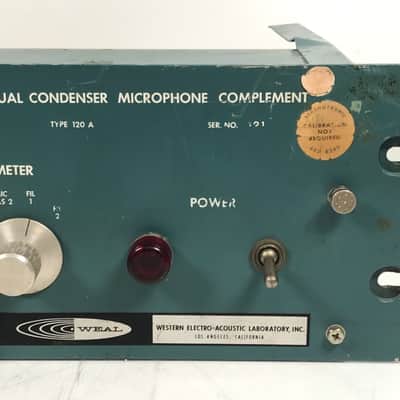 WEAL Western Electro-Acoustic Laboratry 120A Dual Condenser Tube Microphone Complement image 4