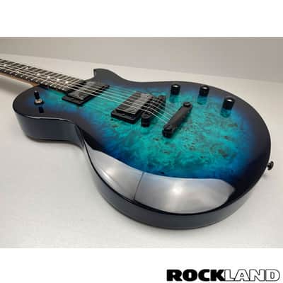 Schecter Solo II Standard Ocean Blue Burst Burl image 3
