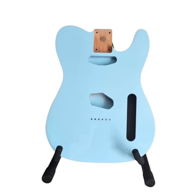 Telecaster Body, Sonic Blue and double binding, 3-piece Alder image 1
