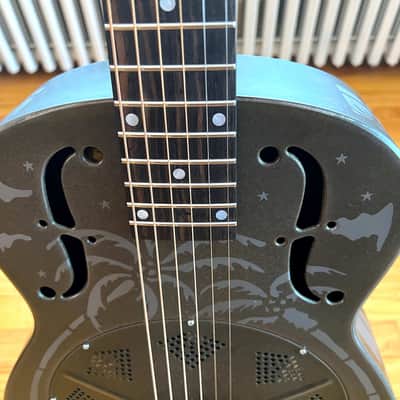 National Reso-Phonic Weathered Steel Style O 14 Fret 2022 Weathered Steel - IN STOCK NOW! image 5