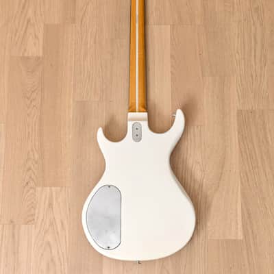 1981 Kramer DMZ 5000 Vintage Aluminum Neck PJ Bass, White image 3