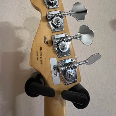 Fender American Deluxe Precision Bass with Rosewood Fretboard 2000 - Crimson Transparent image 6