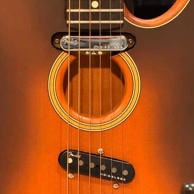 Fender American Acoustasonic Telecaster with Hard case 2019 - Present - Sunburst image 5