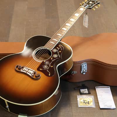 2016 Gibson Custom Shop SJ-200 Vintage Series Torrified Adirondack Jumbo Acoustic Guitar Sunburst + OHSC image 1