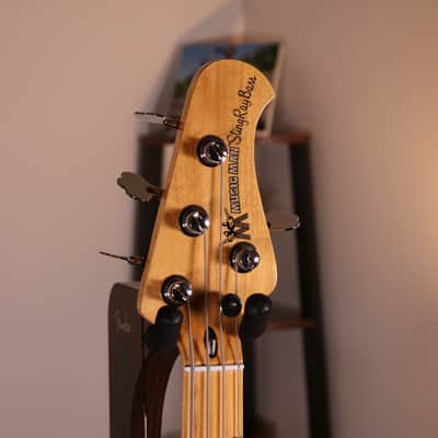 MusicMan Retro '70s StingRay 4 Bass - Maple Fingerboard, Vintage Burst image 16
