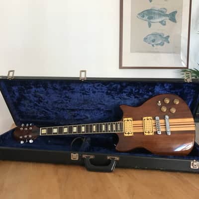 Vintage 70’s Samick Johnny Pro II Electric Solid-body Guitar Neck trough w. Gibson Strings image 1