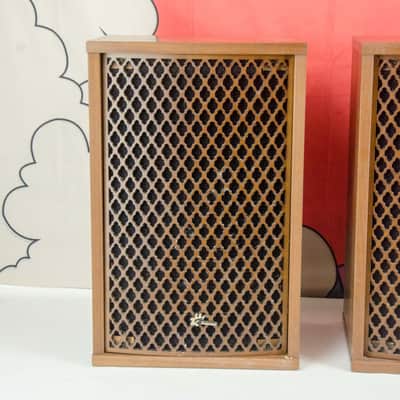 Vintage Sansui SP-35 2-way Bookshelf Audio Speaker Enclosures, Boxes, Pair image 2