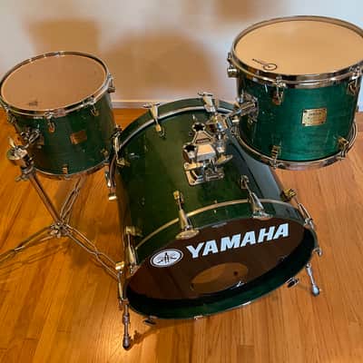 Yamaha Maple Custom 22/14/12 - Turquoise Lacquer image 3