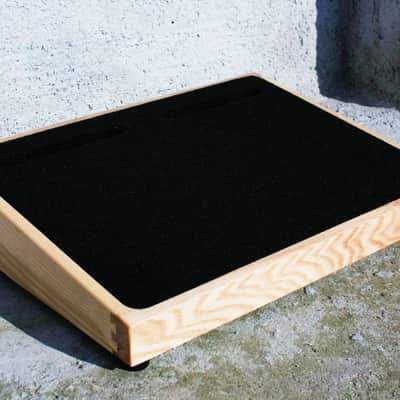 Custom Wood Pedalboard 18" x 13" image 3