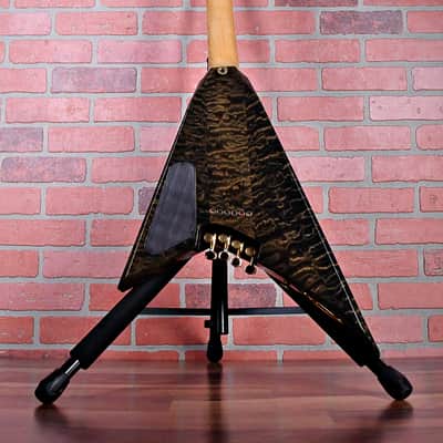 Jackson USA Custom Shop 10-String Players Choice Dan Spitz Quilted Maple 1990's Transparent Black image 15