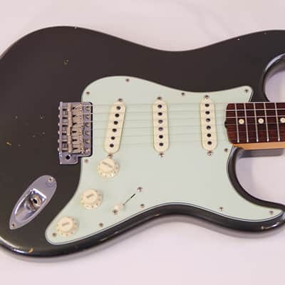 Fender Custom Shop 30th Anniversary MBS 61 Stratocaster Journeyman Relic by Paul Waller 2017 - Aged Chacoal Frost image 3