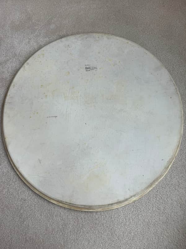 Slingerland Vintage Radio King 24” Genuine Calf Skin Bass Drum Head Lot #1 40s - Calf skin image 1