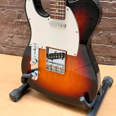 Stagg "T" Style Single-Cut Left-Handed Electric Guitar — Natural / Sunburst image 4