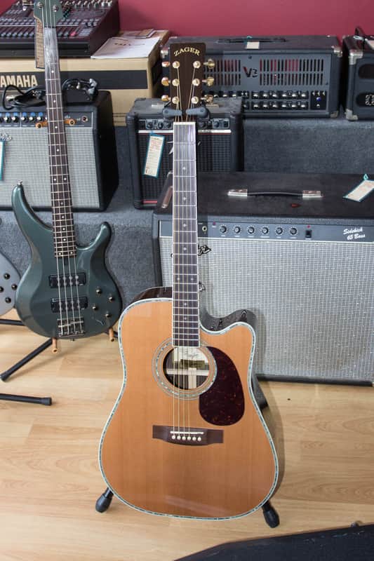 Zager EZ-Play ZAD80CE Acoustic Electric Guitar w/HSC image 1