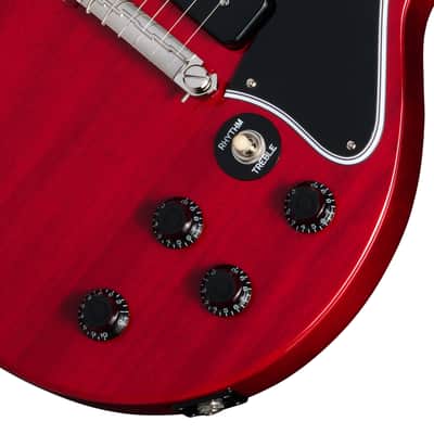 Epiphone Les Paul Special Double Cut Electric Guitar - Cherry Red image 7