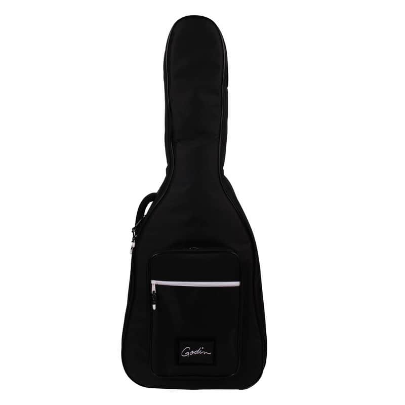 Godin Dreadnaught Guitar Gig Bag with Velcro and Logo - Black image 1