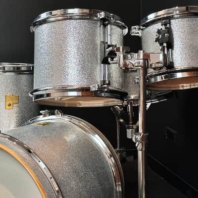 Arbiter 20/10/12/14/5.5x14" Advanced Tuning Drum Set - Silver Sparkle image 1