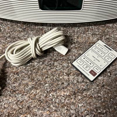 Bose Wave Radio Model AWR1-1W White w/ Remote & Cord PARTS/REPAIR READ image 11