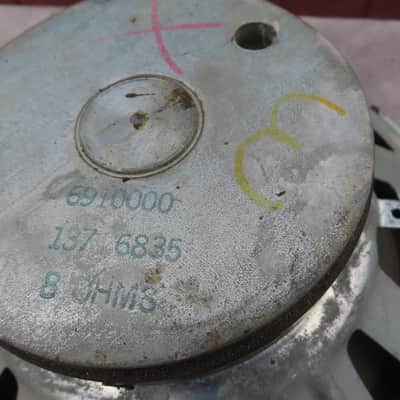 OXFORD 1968 10" SPEAKER 8 ohm ORIGINAL PRINCETON VIBROLUX SUPER CONCERT REVERB image 3