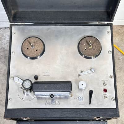 Vintage Ampex 400 Series Tube Mic Preamp & Transport Reel to Reel Tape Deck image 3