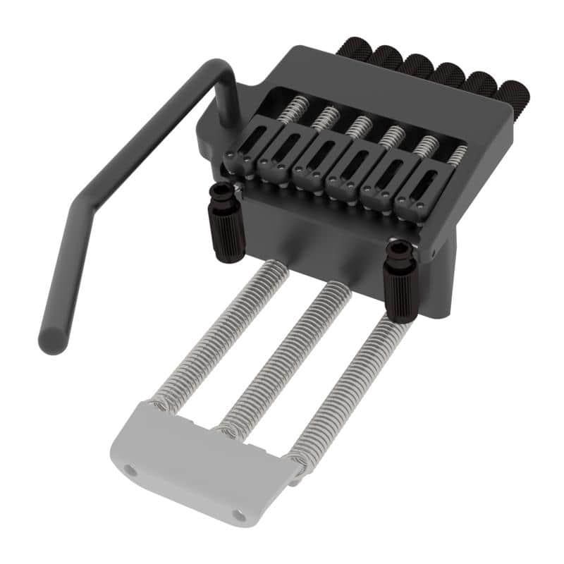 Hipshot 6-String Guitar Headless Tremolo Bridge, BLACK, 4HV600B-B image 1