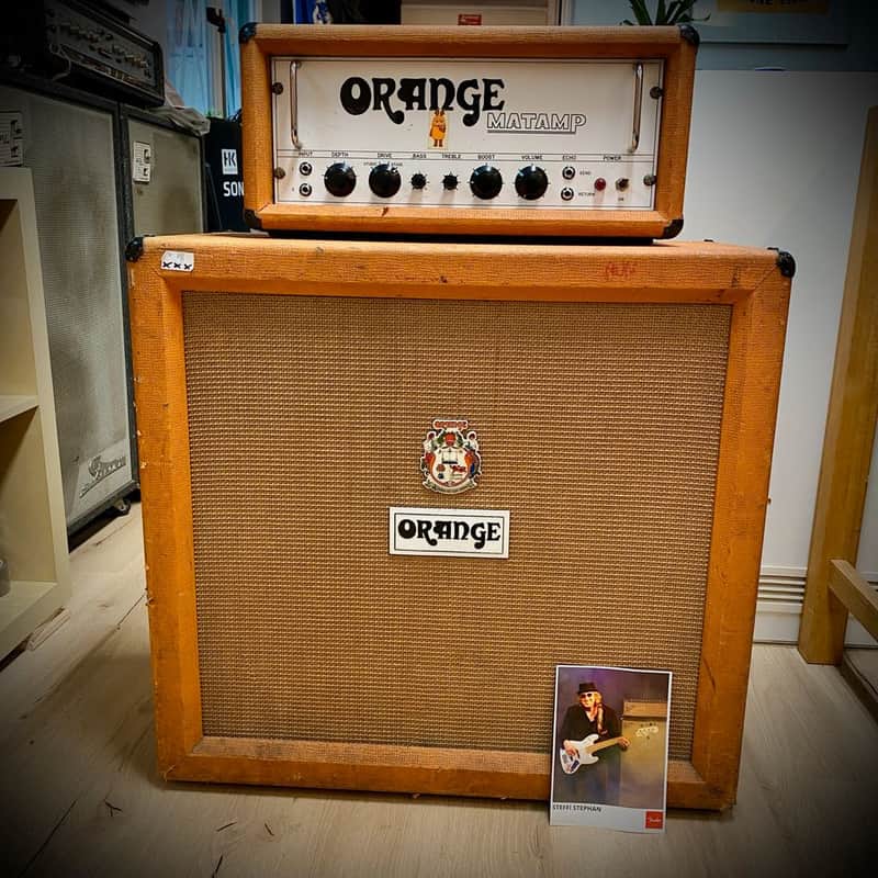 Orange Matamp ex Steffi Stephan Top und Box VINTAGE 1970 - 1977 - orange image 1