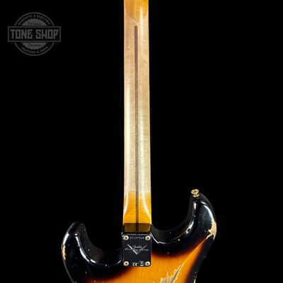 Fender Custom Shop Time Machine '57 Strat Heavy Relic Faded Aged 2 Color Sunburst w/case image 11