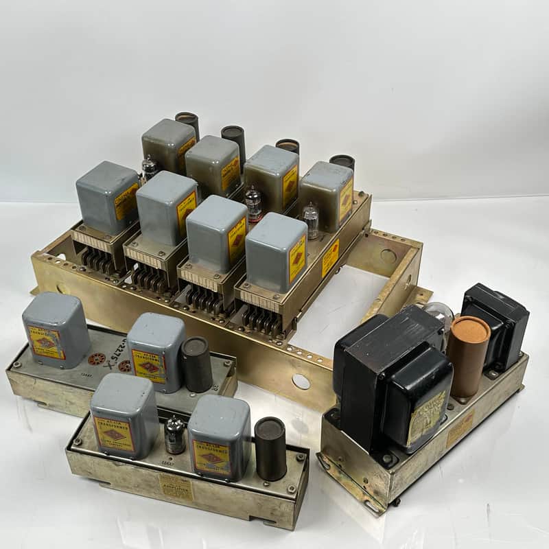 Cinema Engineering Tube Line Amps (2x) 101-AX, (3x) 102-AX, 102-A M, HV-T D Amplifiers, Power Supply & Rack image 1