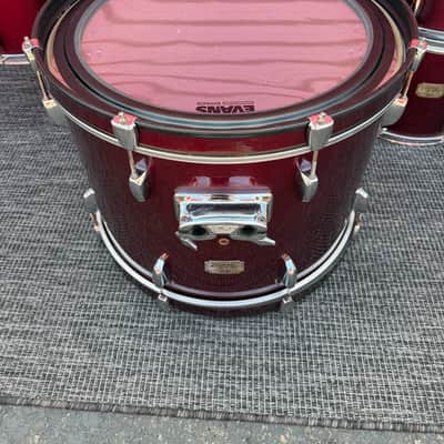 Pearl Export Series 4-Piece Drum Shell Pack Wine Red 22/16/13/12 w/ Upgrades image 6
