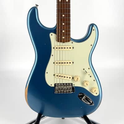 2021 Fender Vintera Road Worn 60’s Stratocaster – Lake Placid Blue image 11